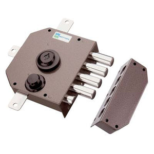 SERRATURA LEGNO APPLICARE 30650 MOTTURA  C.POMPA M4 QUINT+SCR E.MM 60 DX