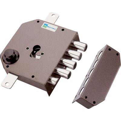 SERRATURA LEGNO APPLICARE 38630 MOTTURA  F.SAGOM M2 TRIPL+SCR E.MM 63 DX