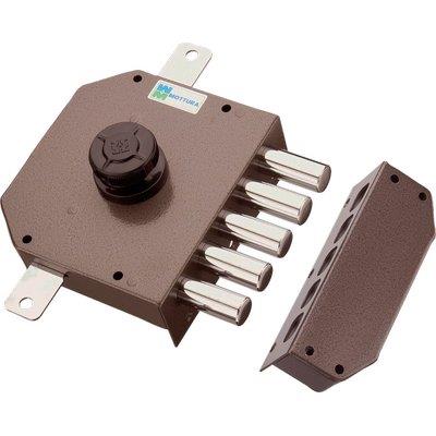 SERRATURA LEGNO APPLICARE 30621 MOTTURA  C.POMPA M4 TRIPL + POMOLO E.MM 63 DX