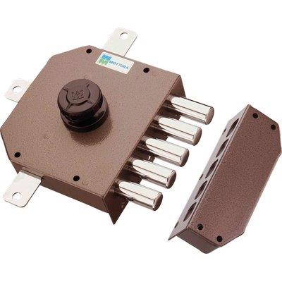 SERRATURA LEGNO APPLICARE 30641 MOTTURA  C.POMPA M4 QUINT + POMOLO E.MM 63 SX