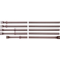 ASTE X SERRATURA ESTERNE 93141 MOTTURA - VERNICIATE DRITTE QUINTUPLICI MM 18 CF=PZ 5- 1 confezioni