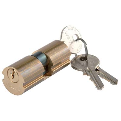 CILINDRO TONDO 607 WELKA  OTTONE CHIAVI 3 D.MM 22 L.MM 54 27+27