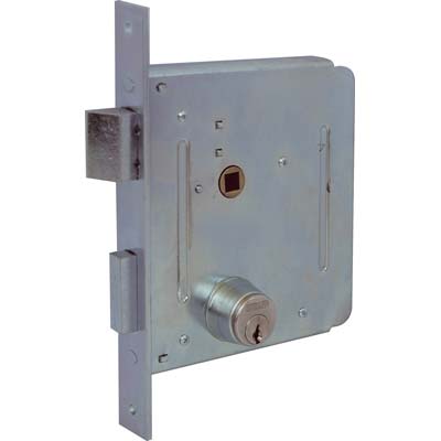 SERRATURA CANCELLO INFILARE 050500 WELKA  B.Q ZINC F.MM 22 C.TONDO M2+SCR+Q8 E.MM 50