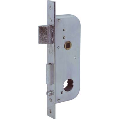 SERRATURA CANCELLO INFILARE 067300 WELKA  B.Q ZINC F.MM 22 F.TONDO M2+SCR+Q8 E.MM 30