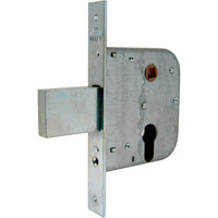 SERRATURA CANCELLO INFILARE 070500 WELKA  B.Q ZINC F.MM 22 F.SAGOM M1,5+SCR+Q8 E.MM 50