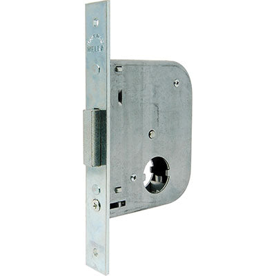 SERRATURA CANCELLO INFILARE 071450 WELKA  B.Q ZINC F.MM 22 F.TONDO M2 E.MM 45 C.MM 28