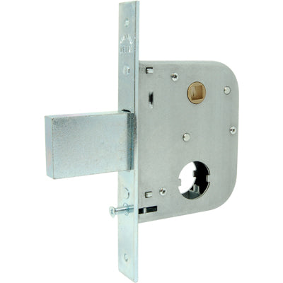 SERRATURA CANCELLO INFILARE 075450 WELKA  B.Q ZINC F.MM 22 M1,5+SCR+Q8 E.MM 45 C.MM 58