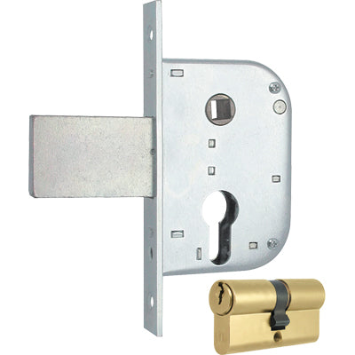 SERRATURA CANCELLO INFILARE 132 MG - B.Q ZINC F.MM 20 F.SAGOM M1+SCR+Q8 E.MM 30 CF=PZ 2- 1 confezioni