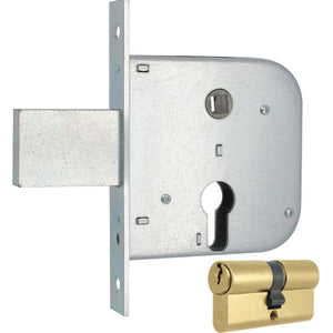 SERRATURA CANCELLO INFILARE 133 MG - B.Q ZINC F.MM 20 F.SAGOM M1+SCR+Q8 E.MM 50 CF=PZ 2- 1 confezioni