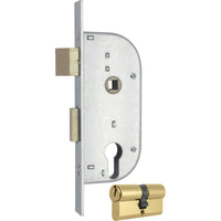 SERRATURA CANCELLO INFILARE 148 MG - B.Q ZINC F.MM 20 F.SAG M2+SCR+Q8 E.MM 32 CF=PZ 2- 1 confezioni