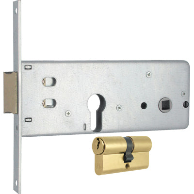 SERRATURA METALLO INFILARE 283 MG - B.Q ZINC F.MM 20 F.SAG M2+SCR+Q8 H.64 E.70 CF=PZ 2- 1 confezioni