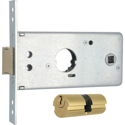 SERRATURA METALLO INFILARE 288602 MG - B.Q ZINC F.20 F.TONDO M1+SCR+Q8 H.64 E.60 CF=PZ 2- 1 confezioni