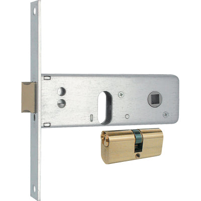 SERRATURA METALLO INFILARE 800 MG - B.Q ZINC F.16 F.OVALE M2+SCR+Q8 H.44 E.60 CF=PZ 2- 1 confezioni