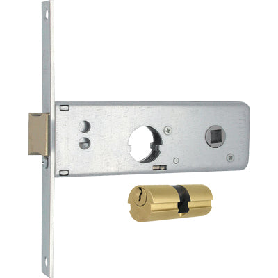 SERRATURA METALLO INFILARE 801 MG - B.Q ZINC F.16 F.TONDO M2+SCR+Q8 H.44 E.60 CF=PZ 2- 1 confezioni