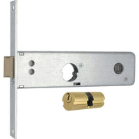 SERRATURA METALLO INFILARE 803 MG - B.Q ZINC F.16 F.TONDO M2+SCR+Q8 H.44 E.70 CF=PZ 2- 1 confezioni