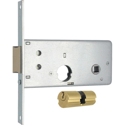 SERRATURA METALLO INFILARE 805 MG - B.Q ZINC F.16 F.TONDO M2+SCR+Q8 H.64 E.60 CF=PZ 2- 1 confezioni