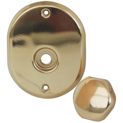 MOSTRINA E POMOLO X CILINDRO + PERNO 331L CIPIERRE  MM 90X70  OTTONE LUCIDO