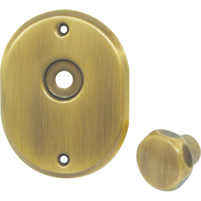 MOSTRINA E POMOLO X CILINDRO + PERNO 331L CIPIERRE  MM 90X70  OTTONE BRUNITO