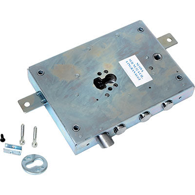 SERRATURA METALLO APPLICARE SER NE42 DIERRE ATRA  F.SAGOM M4 TRIPL+SCR IP.MM 28 E.MM 73 DX