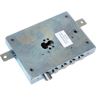 SERRATURA METALLO APPLICARE IMB NE42 DIERRE ATRA  F.SAGOM M4 TRIPL+SCR IP.MM 28 E.MM 70 SX