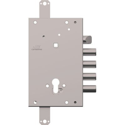 SERRATURA METALLO APPLICARE CS128 CIPIERRE  F.SAGOM M2 TRIPL+SCR IP.MM 28 E.MM 63 DX/SX