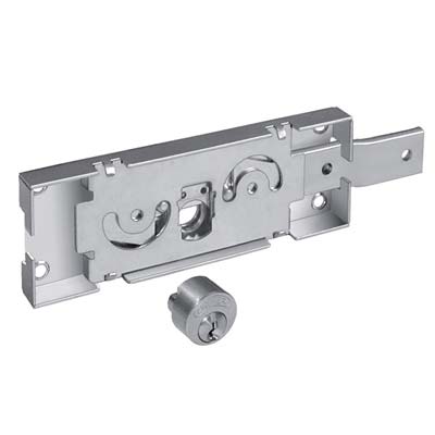 SERRATURA SERRANDA APPLICARE A411 PREFER  C.TONDO FISSO LATERALE DX C.PIEGATO