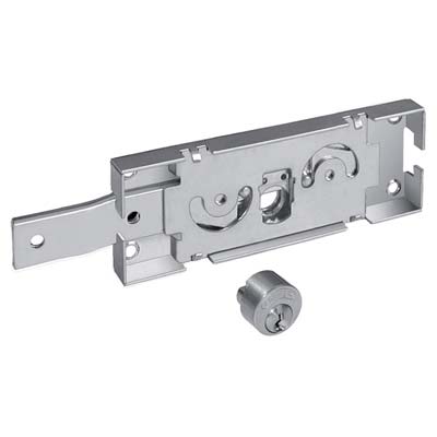 SERRATURA SERRANDA APPLICARE A412 PREFER  C.TONDO FISSO LATERALE SX C.PIEGATO