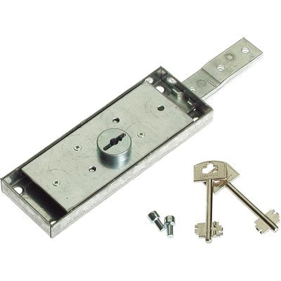 SERRATURA SERRANDA APPLICARE 2215 SECUREMME  DM C.PIEGATO LATERALE DX