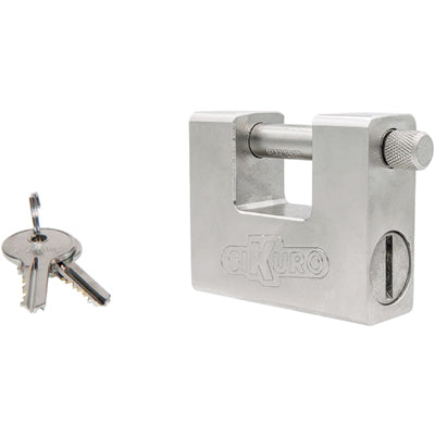 LUCCHETTO ANTISCASSO SSU-84UK ILSA - ACCIAIO CARBONITRURATO CROMATO CHIAVI 3 MM 84 KA1- 6 pezzi