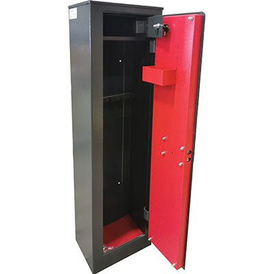 ARMADIO PORTA FUCILI CLASSIC 5 POSTI EFFE  + TESORETTO CM 35X25 H.CM 145