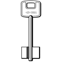 CHIAVE DOPPIA MAPPA CISA 82010 ORIGINALE - CASSAFORTE OTTONE NICHELATO- 2 pezzi