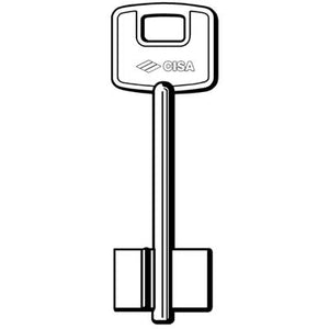 CHIAVE DOPPIA MAPPA CISA 82010 ORIGINALE - CASSAFORTE OTTONE NICHELATO- 2 pezzi