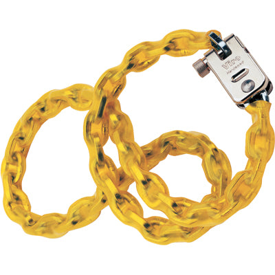 CATENA SICUREZZA CEMENTATA QUADRA + LUCCHETTO VIRO  + GUAINA MM 5,5 L.CM 120