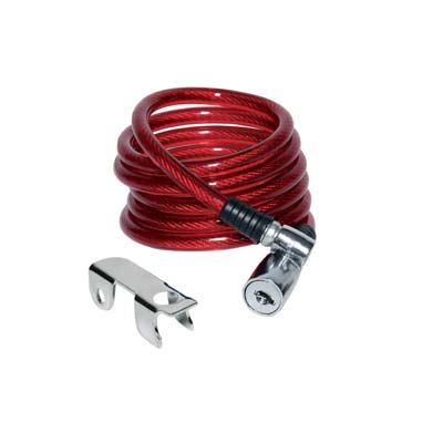 ANTIFURTO FUNE A SPIRALE BICI-MOTO 87302 ILSA - ACCIAIO MM 8 CM 150 + SUPPORTO- 2 pezzi