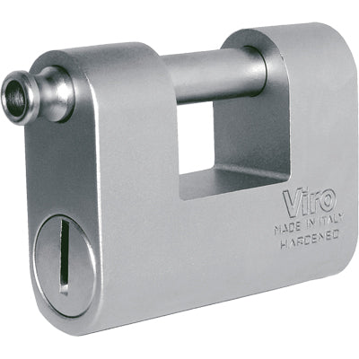 LUCCHETTO ANTISCASSO MONOLITH VIRO  ACCIAIO CARBONITRURATO CHIAVI 2 MM 87