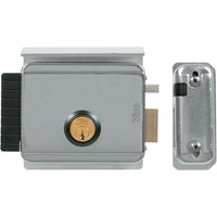 SERRATURA CANCELLO APPLICARE ELETTR V97 8992 VIRO  C.TONDO FISSO+ SCR E.50 A 80 MM DX