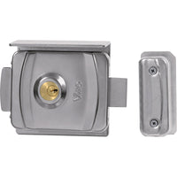 SERRATURA CANCELLO APPLICARE ELETTRICA V9083 VIRO  C.TONDO FISSO+ SCR E.50 A 80 MM DX/SX