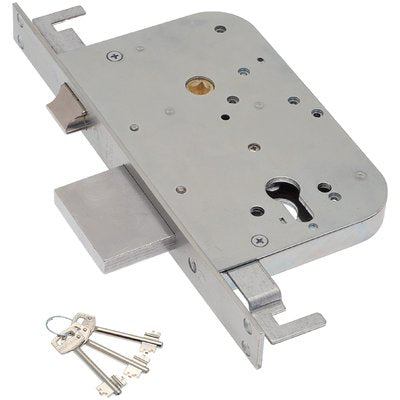 SERRATURA METALLO INFILARE 600/Y SAB  B.Q ZINC F.MM 25 F/SAG M3 TRIP+SCR E.MM 60