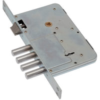 SERRATURA METALLO INFILARE 654/2 SAB  B.Q ZINC F.MM 25 DM M4+SCR E.MM 60