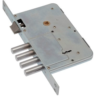 SERRATURA METALLO INFILARE 654/2 SAB  B.Q ZINC F.MM 25 DM M4+SCR E.MM 60