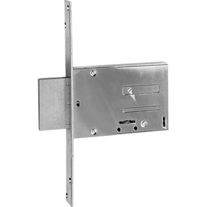 SERRATURA METALLO INFILARE 661 ISEO  B.Q ZINC F.MM 25 DM M4 H.MM 82 E.MM 70