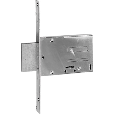 SERRATURA METALLO INFILARE 661 ISEO  B.Q ZINC F.MM 25 DM M4 H.MM 82 E.MM 70