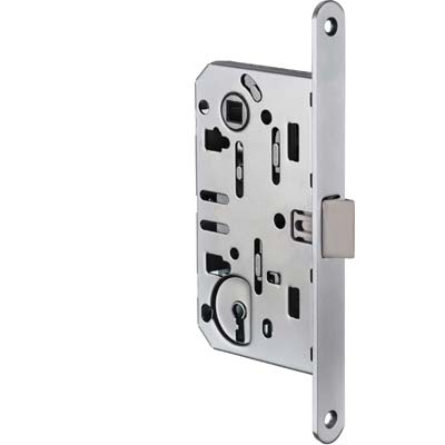 SERRATURA LEGNO INFILARE BBITTER T60 BONAITI  I.MM 90 F.MM 18 E.MM 50 B.TONDO CROMO OPACO