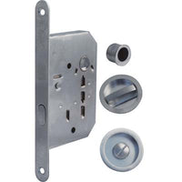 SERRATURA PORTA SCORREVOLE BON BONAITI  NICCHIE TONDE E.MM 50 B.TONDO CROMO SATINATO