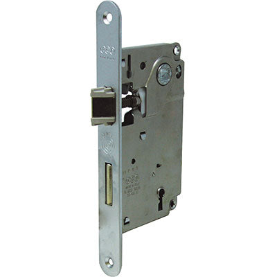 SERRATURA PATENT B.TONDO CROMO OPACO CENTRO AGB  I.MM 90 F.MM 22 E.MM 50