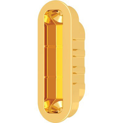 CONTROPIASTRA B.TONDO X PATENT MEDIANA AGB - F.MM 22,8 OTTONATO- 5 pezzi