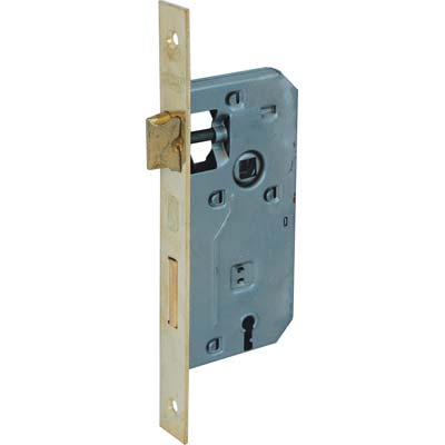 SERRATURA PATENT B.QUADRO OTTONATO 042P BONAITI  I.MM 70 F.MM 22 E.MM 45