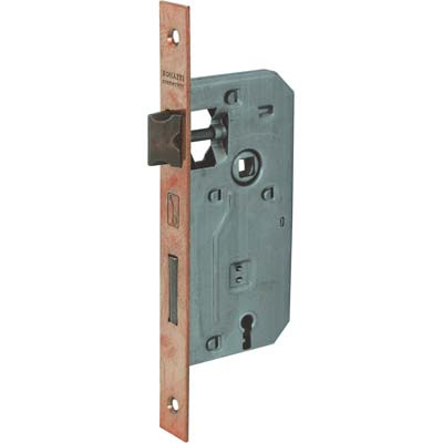 SERRATURA PATENT B.QUADRO BRONZATO 042P BONAITI  I.MM 70 F.MM 22 E.MM 45