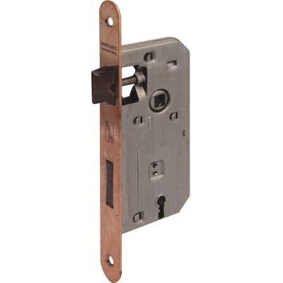 SERRATURA PATENT B.TONDO BRONZATO 042T BONAITI  I.MM 70 F.MM 22 E.MM 35