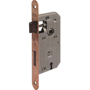 SERRATURA PATENT B.TONDO BRONZATO 042T BONAITI  I.MM 70 F.MM 22 E.MM 50